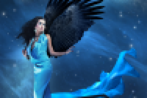 Новые чёрные крылья (фотоарт)