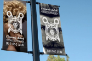 Лого мастера стрижки + постеры