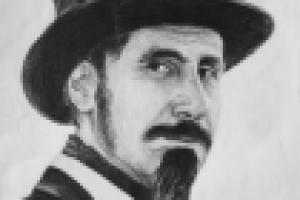 Serj Tankian, портрет, карандаш, бумага
