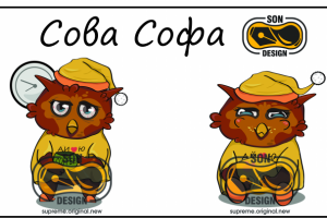 Разработка персонажа(стикера) Сова