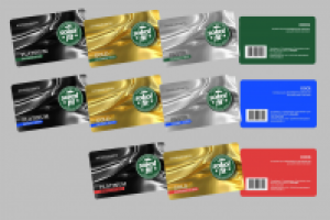 Серия клубных карт фитнес-центра