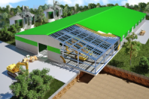 Визуализация ангара Атлант