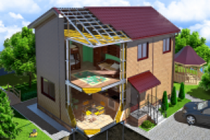 3D визуализация коттеджа