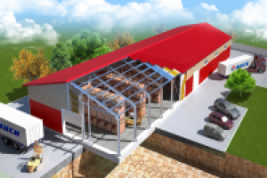 3D визуализация ангара Спринт-М