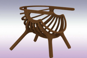 Кресло из фанеры под лазерную резку