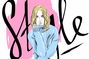 Fashion-скетч для рекламного баннера