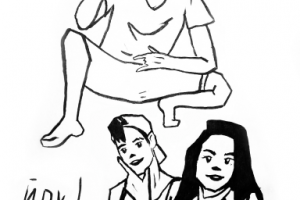 Стилизация людей в черновом варианте