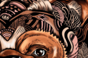 Принт Медведь