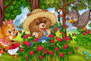 Иллюстрация Малиновый пирог