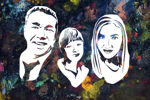 Стилизованный семейный портрет