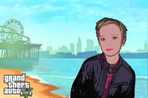 Мультяшное фото в стиле ГТА