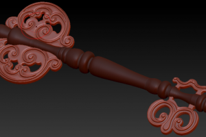 3Д модель изделия "Сувенирный ключ"