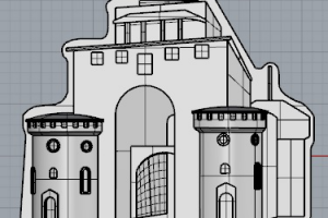 3Д модель барельефа Владимир