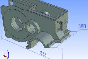 3Д модель корпуса редуктора