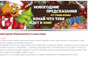 НОВОГОДНИЕ ПРЕДСКАЗАНИЯ ОТ СУШИ ХОМЫ!