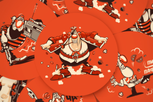 Промо магниты для Pizza Mafia