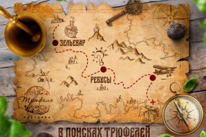 Игровая карта для детей " В поисках трюфелей"