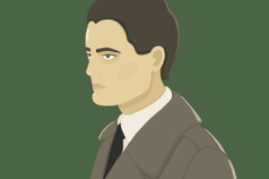 Иллюстрация к героям сериала "Твин Пикс" - Дейл Купер