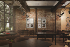 Интерьер общественного здания. Коворкинг центр