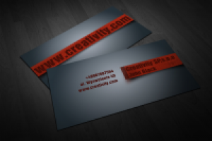 Стильная визитка в стиле Гранж