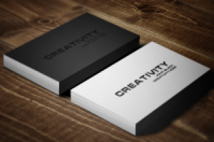 Шаблон визитки в стиле минимализм