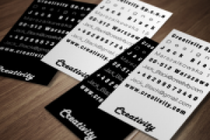 Креативная визитка 4