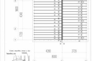 Каркасный дом, перекрытие 1 этажа