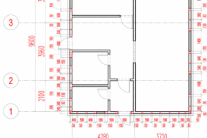 Каркасный дом , стойки наружных стен