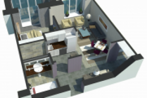 эскиз перепланировки однокомнатной квартиры