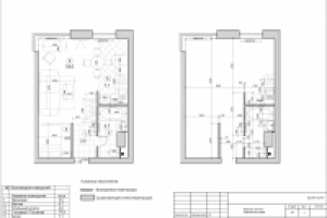 Проект. Квартира 38,0 кв.м. Расстановка мебели. Перегородки.