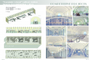 Дизайн-концепт. Казанский вокзал, реконструкция. Зал 3. 1 этаж.