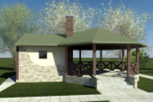 Визуализация. Беседка. Проект принадлежит "sfera-design.ru"