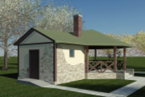 Визуализация. Беседка. Проект принадлежит "sfera-design.ru"