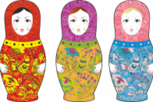 Матрешки. Принты для футболок