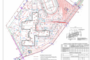 План организации рельефа участка школы на 500 мест