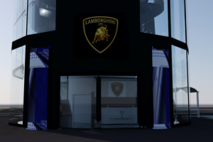 Оформление входной группы автосалона