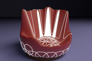 3D модель кресла с подсветкой