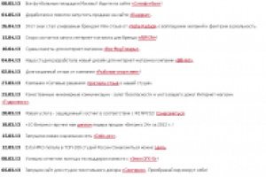 Заголовки новостей