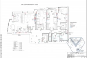 Схема размещения выключателей  и розеток