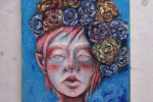 Девушка цветет