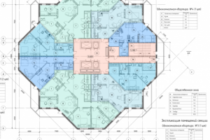 Проект многоэтажного жилого здания (22 этажа)