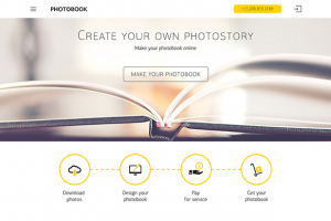 Отзывчивый сайт для сервиса создания фотокниг