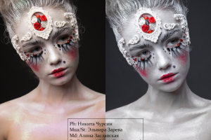 Неглубокая ретушь, бьюти