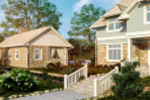 Дом в колониальном стиле.