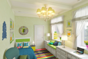 Дом в нормандском стиле. Интерьеры.