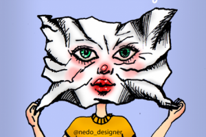 Тематические иллюстрации для постов в инстаграм косметолога