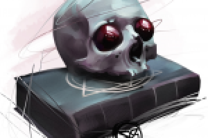 Череп и книга