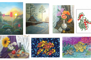 рисунки. гуашь