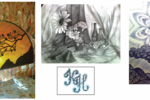 Рисунки: акрил, карандаш, ручка, фломастеры