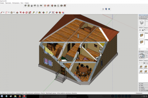 3д-графика. Дом (программа СкетчАп)